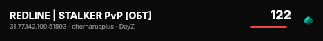 REDLINE | STALKER PvP [ОБТ] live status badge