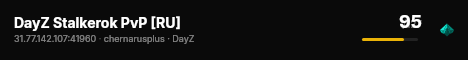 DayZ Stalkerok PvP [RU] live status badge