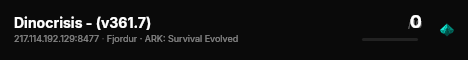 Dinocrisis - (v361.7) live status badge