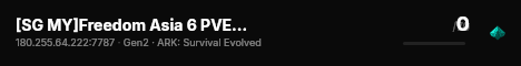 [SG MY]Freedom Asia 6 PVE 创世2 - (v361.7) live status badge