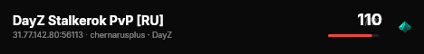 DayZ Stalkerok PvP [RU] live status badge