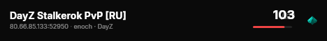 DayZ Stalkerok PvP [RU] live status badge