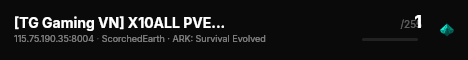 [TG Gaming VN] X10ALL PVE Map Scorched Earth - (v361.7) live status badge