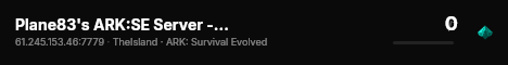 Plane83's ARK:SE Server - (v361.7) live status badge