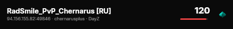 RadSmile_PvP_Chernarus [RU] live status badge