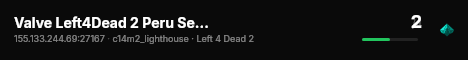 Valve Left4Dead 2 Peru Server (srcds1014-lim1.251.153) live status badge