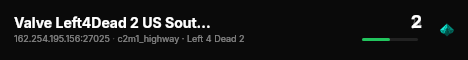 Valve Left4Dead 2 US SouthWest Server (srcds2002-lax2.389.11) live status badge
