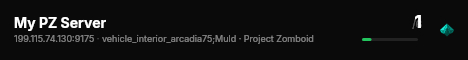 My PZ Server live status badge