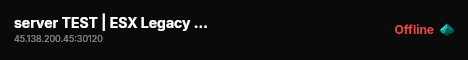 server TEST | ESX Legacy Server live status badge