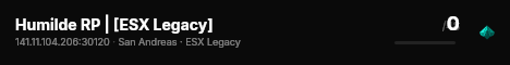 Humilde RP | [ESX Legacy] live status badge