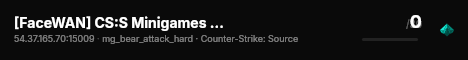 [FaceWAN] CS:S Minigames [Central EU] live status badge