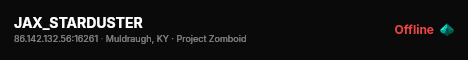 JAX_STARDUSTER live status badge