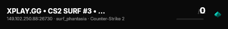 XPLAY.GG • CS2 SURF #3 • [SG] live status badge