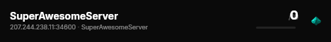 SuperAwesomeServer live status badge