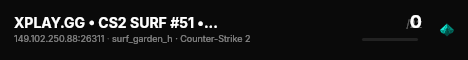 XPLAY.GG • CS2 SURF #51 • [SG] live status badge