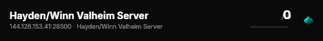 Hayden/Winn Valheim Server live status badge
