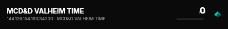 MCD&D VALHEIM TIME live status badge