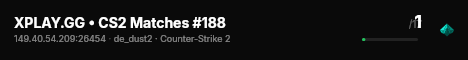 XPLAY.GG • CS2 Matches #188 live status badge