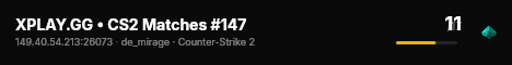 XPLAY.GG • CS2 Matches #147 live status badge