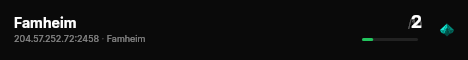 Famheim live status badge