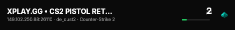 XPLAY.GG • CS2 PISTOL RETAKE #20 • [SG] live status badge