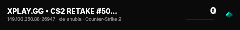 XPLAY.GG • CS2 RETAKE #50 • [SG] live status badge