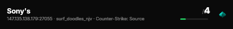 Sony's live status badge