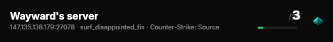 Wayward's server live status badge