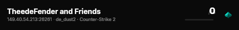 TheedeFender and Friends live status badge