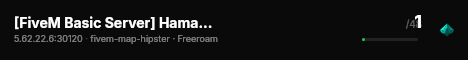 [FiveM Basic Server] Hamad Fight live status badge