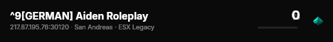 ^9[GERMAN] Aiden Roleplay live status badge