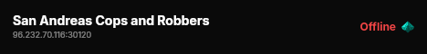 San Andreas Cops and Robbers live status badge