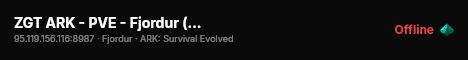 ZGT ARK - PVE - Fjordur (EU) - (v361.7) live status badge