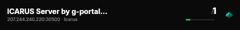 ICARUS Server by g-portal.com live status badge