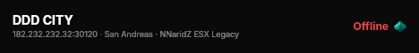 DDD CITY live status badge