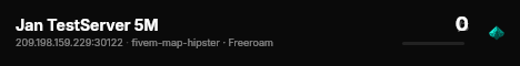 Jan TestServer 5M live status badge