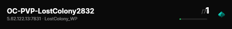 OC-PVP-LostColony2832 live status badge
