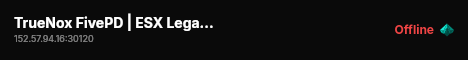 TrueNox FivePD | ESX Legacy Server live status badge