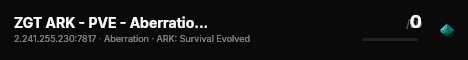ZGT ARK - PVE - Aberration (EU) - (v361.7) live status badge