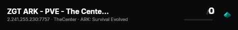 ZGT ARK - PVE - The Center (EU) - (v361.7) live status badge