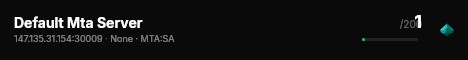 Default Mta Server live status badge