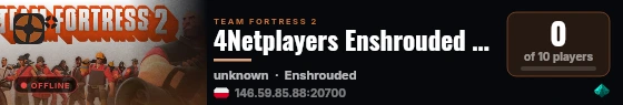 4Netplayers Enshrouded Server Camel live status badge