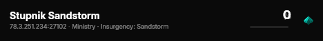 Stupnik Sandstorm live status badge