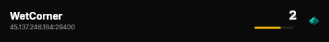 WetCorner live status badge