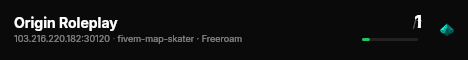 Origin Roleplay live status badge