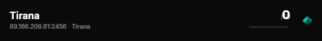 Tirana live status badge
