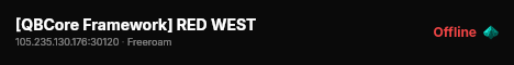 [QBCore Framework] RED WEST live status badge