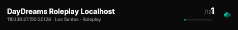DayDreams Roleplay Localhost live status badge