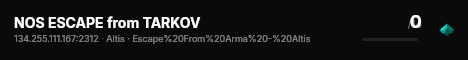 NOS ESCAPE from TARKOV live status badge