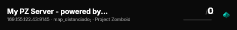 My PZ Server - powered by Sophie live status badge